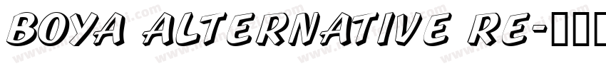 BOYA alternative Re字体转换